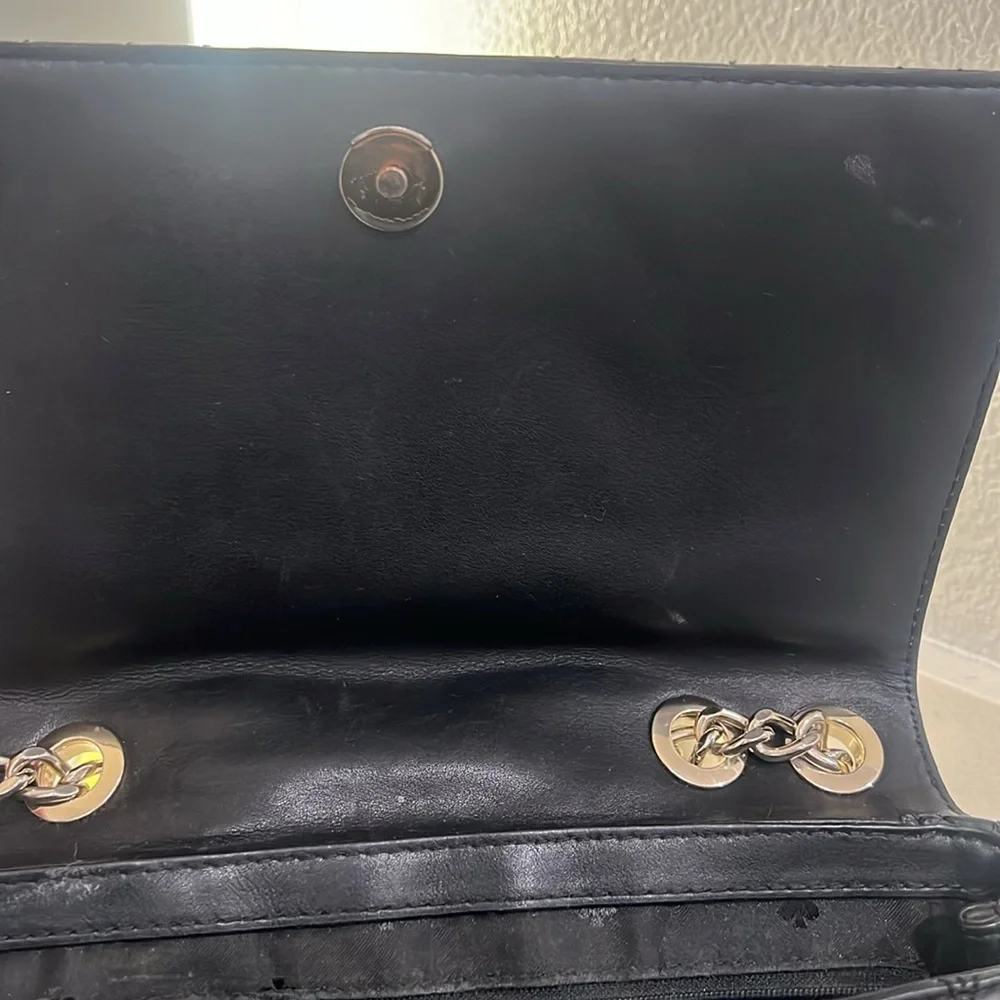 Kate Spade Bariar Lane Quilted Emelyn Crossbody Shoulder Black 7”-10”-3” EUC - Picture 15 of 16